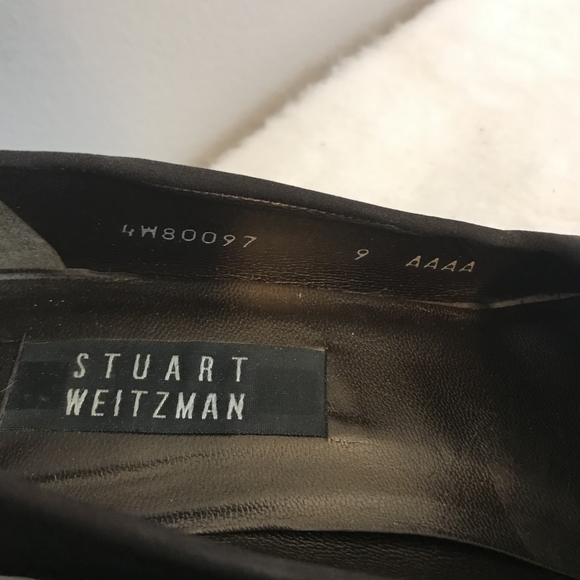 Stuart Weitzman Brown Square Toe Block Heels - Picture 2 of 6